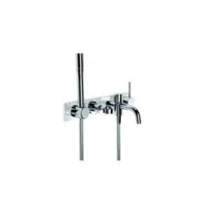 Brodware City Stik Wall Mixer with Handshower, Diverter and Soap Holder