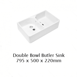 Villeroy & Boch Double Bowl Butler Sink