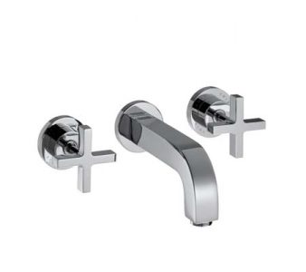 Axor Citterio Cross Handle Wall Basin Set with 162mm Spout