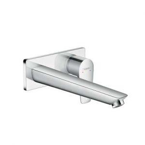 Hansgrohe Talis E 225mm Wall Spout and Mixer on Backplate