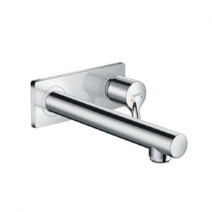 Hansgrohe Talis S 225mm Wall Spout and Mixer on Backplate