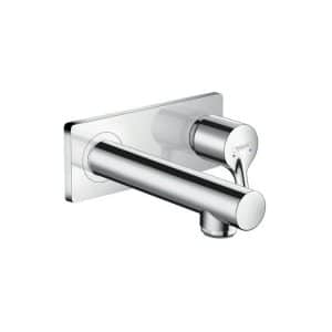 Hansgrohe talis s 165mm wall spout and mixer on backplate