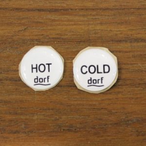 Dorf Handle Hot and Cold Indicator Button Decals
