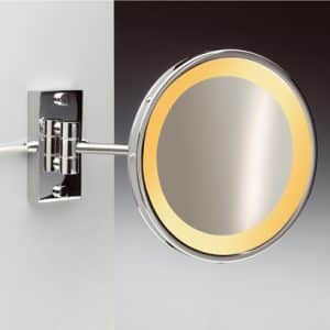 Windisch LED Warm Light Wall Mount Mirror with 1 Arm – Plug in Option