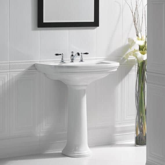 Imperial Carlyon Large Basin And, Large Pedestal Bathroom Sinks