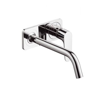 Axor Citterio M Wall Mixer and 227mm Basin Spout with Backplate