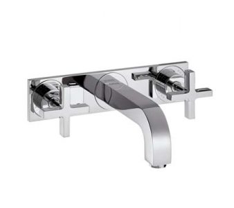 Axor Citterio Wall Basin Set with Backplate and 226mm Spout