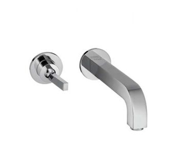 Axor Citterio Wall Basin Mixer with 225mm Spout and without Backplate