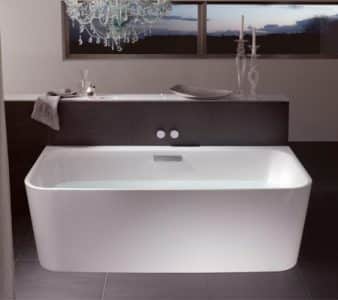BetteArt Back To Wall Freestanding Bath With Bath Filler