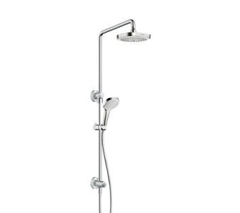 Hansgrohe Croma Select E ShowerPipe Reno Ecosmart Twin Shower