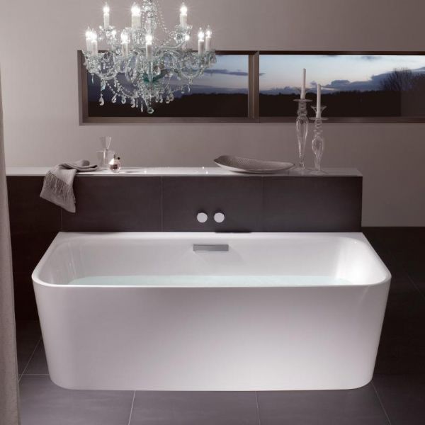 BetteArt Back To Wall Freestanding Bath With Bath Filler