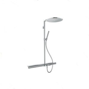 Axor Showerpipe with Thermostat 800 and Overhead Shower 350 1jet
