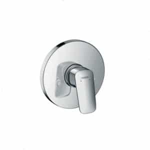 Hansgrohe Logis Single Lever Shower Mixer on Round Backplate