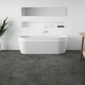 Omvivo Latis Oval Freestanding Solid Surface Bath