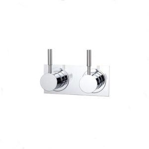 Sussex Taps Voda Dual Wall Shower Mixer on Backplate