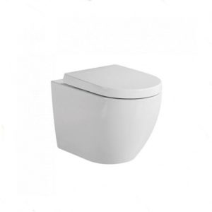 Verotti Luci Zero Rimless Wall Faced Toilet Pan with Seat
