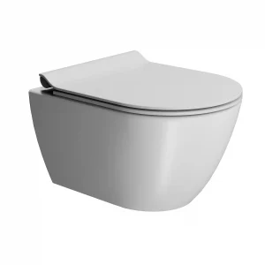 Astra Walker Pura Swirl Flush Wall Mounted Compact Toilet Pan 50 x 36