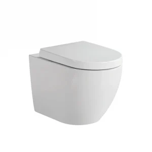 Verotti Luci Zero Rimless Wall Faced Toilet Pan with Seat