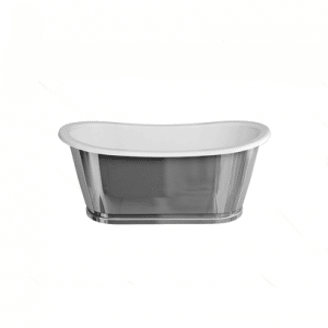 Abey Balthazar ClearStone  Freestanding Bath Stainless Steel Outer