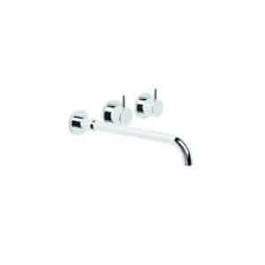 Brodware Minim Offset Wall Set with 200mm Spout