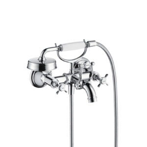 Axor Montreux Wall Mount Bath Set with Handshower and Cross Handle