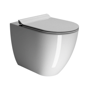 Astrawalker Pura SwirlFlush Floor Mounted Toilet Pan with Slim Seat