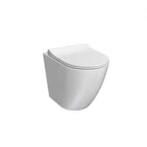Parisi Ellisse MKII Wall Faced Toilet Pan with Pressalit Seat