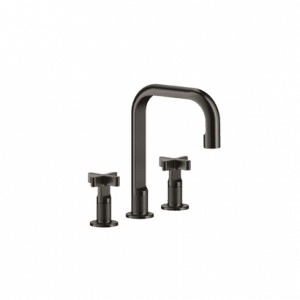 Gessi Inciso Cross Handles Three-Hole Basin Mixer without Waste