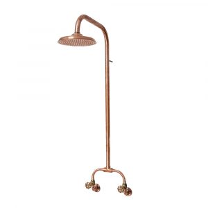 Freshwater Exposed Copper Wall Mount Shower Set with 200mm Rose