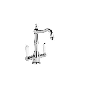 Brodware Winslow Lever Basin Mixer with Traditional Swivel Spout