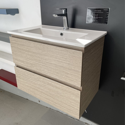 Evo Slim 600 Wall Cabinet with Ceramic Top and Basin Mixer – Ex Display