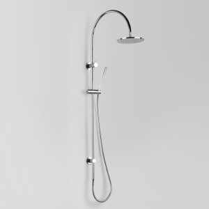 Astrawalker Icon Exposed Shower with 200mm Rose & Hand Shower & Integrated Diverter – Matt Black