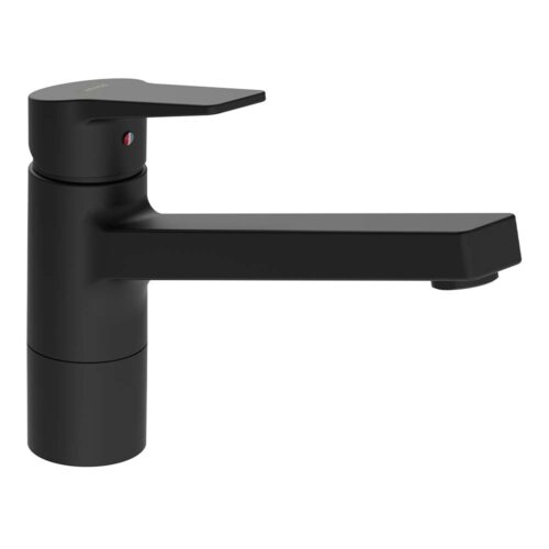 Hansa Twist Mid Height Kitchen Mixer Matte Black