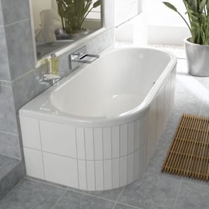 Kaldewei Centro Duo 2 D-Shaped Inset Steel Bath - Image 2