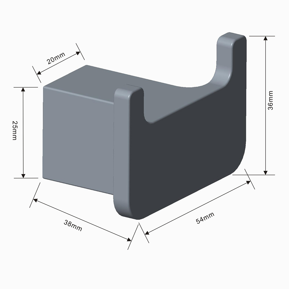 Argent Mondrian Neu Double Robe Hook - Image 2