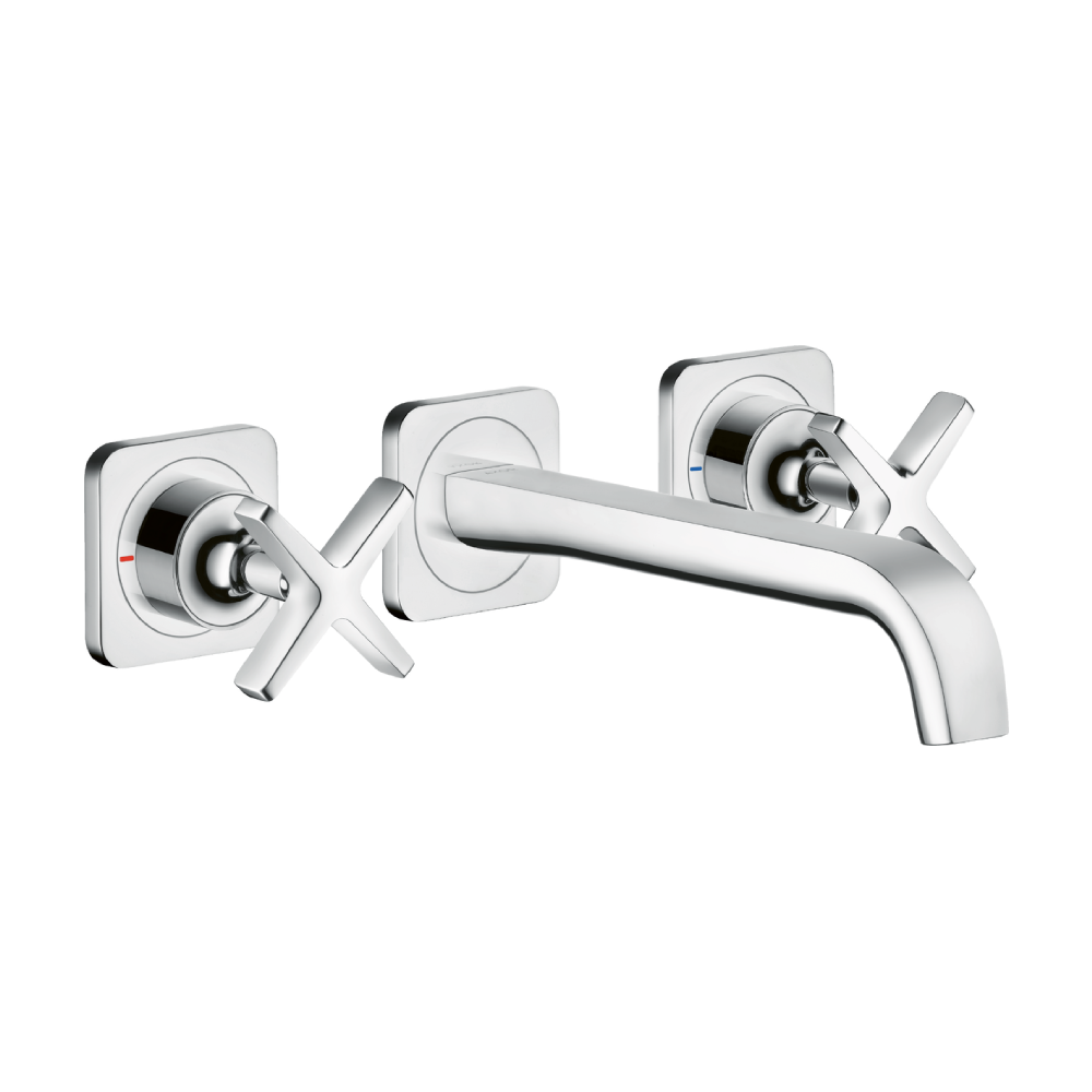 Axor Citterio E Wall Basin Set with Backplate