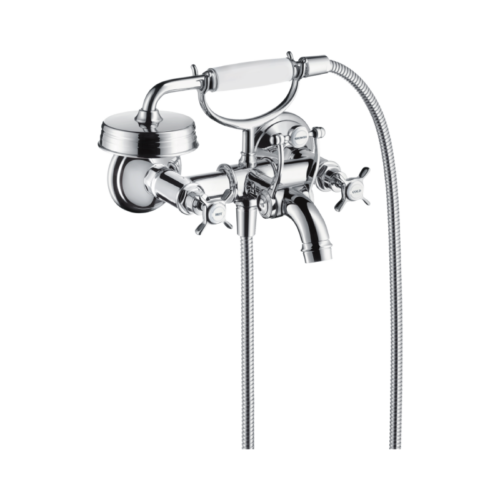 Axor Montreux Wall Mount Bath Set with Handshower and Cross Handle