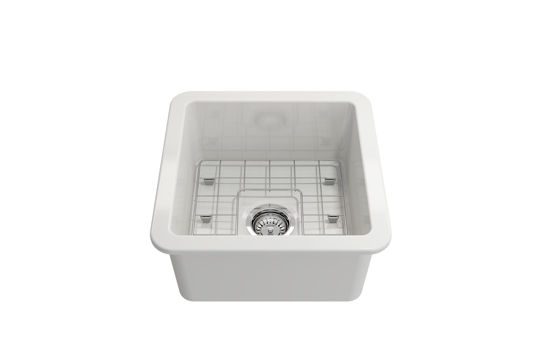 Turner Hastings Cuisine 46 x 46 Inset Undermount Fine Fireclay Sink