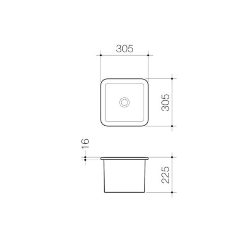 Caroma Small Laboratory Sink Sydney Tap and Bathroomware