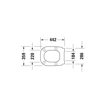 Duravit D-Code Replacement Toilet Seat - Image 4