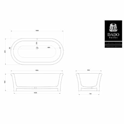 DadoQuartz Victoria Freestanding Bath - Image 3
