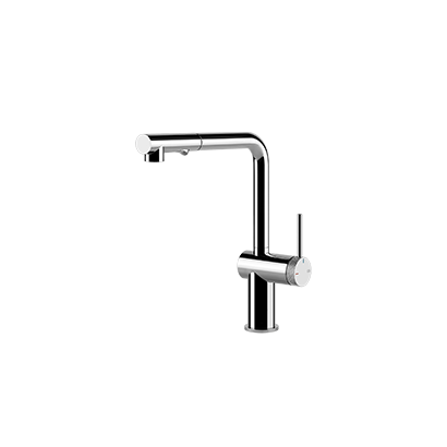 Gessi Inedito Pull Out Dual Spray Function Kitchen Mixer