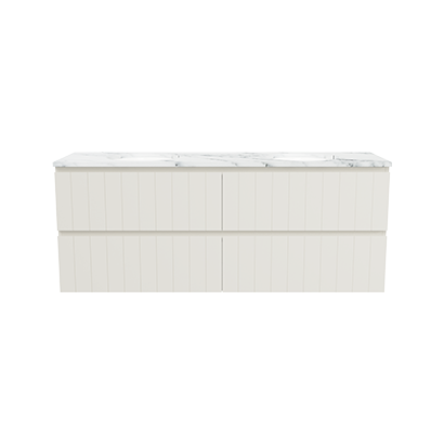 Timberline Henley 1500mm Double Bowl Undercounter Wall Vanity