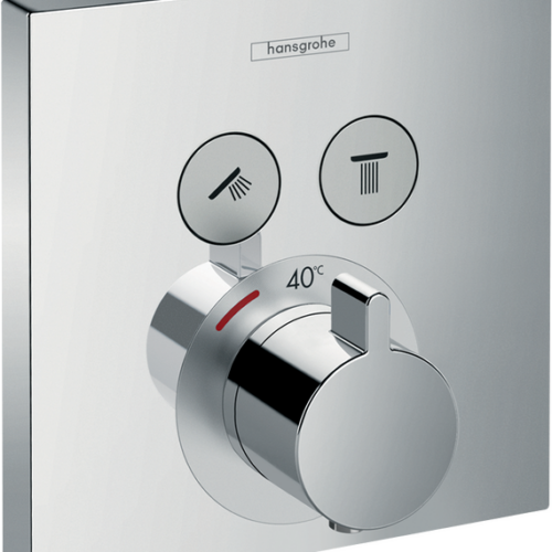 Hansgrohe ShowerSelect Thermostatic Shower Mixer for 2 Outlets