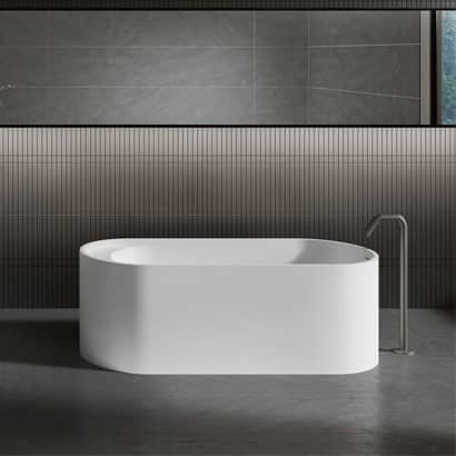 Omvivo Lune Freestanding Solid Surface Bath