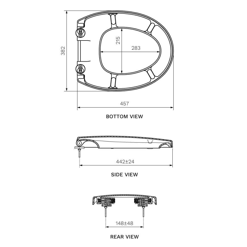 Parisi Envy Replacement Toilet Seat - Image 3