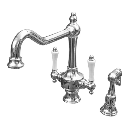 Parisi Hermitage Kitchen Twinner Tap with Seperate Handspray