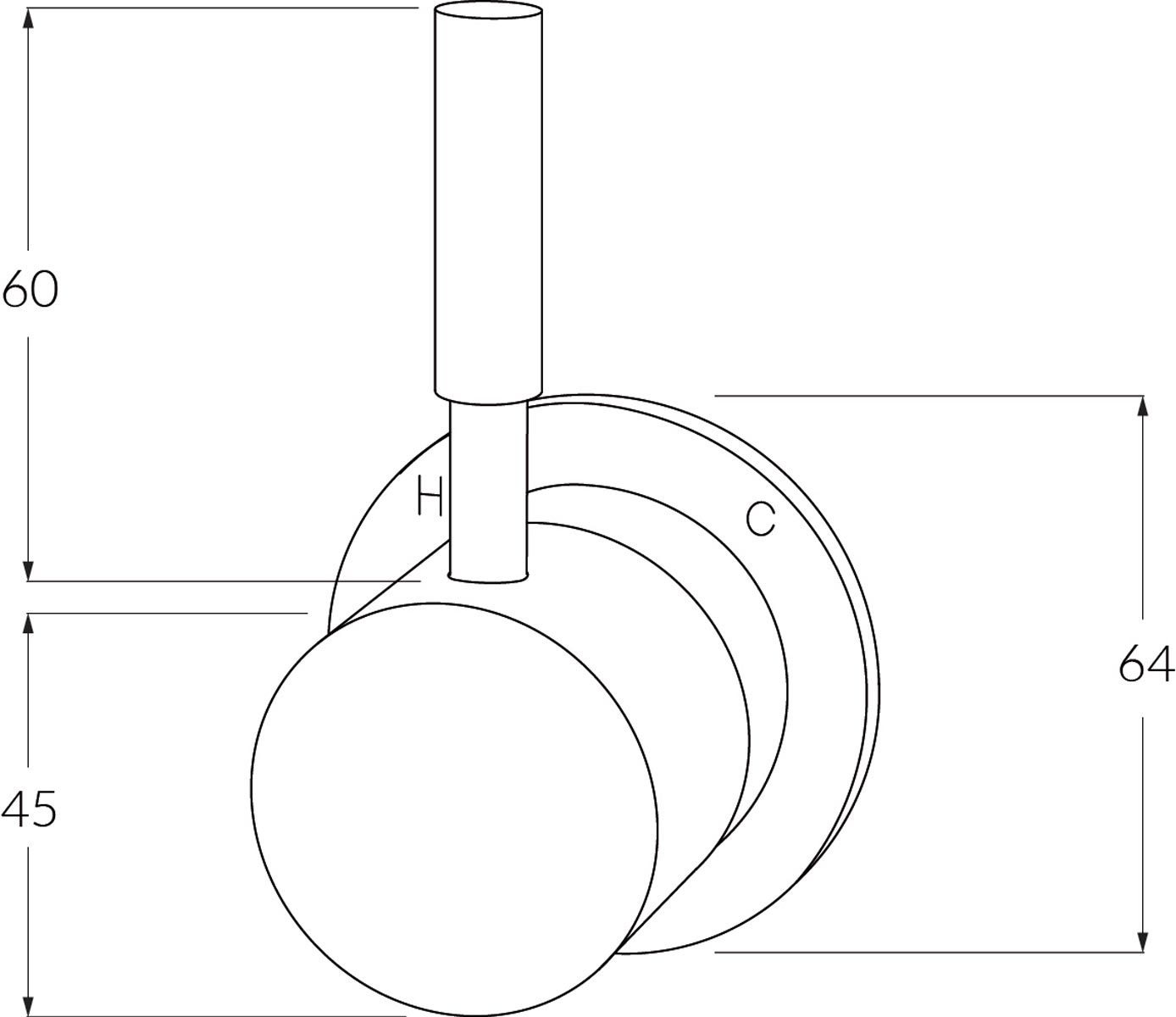 Sussex Voda Wall Mixer SS 316 - Image 2