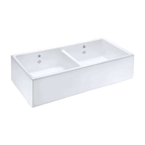 Shaws Shaker Double Bowl Butler Sink 800