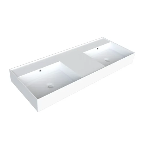 Parisi Twenty 120 Double Bowl Wall Mounted Basin